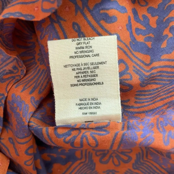 Chufy Ma Dress Mini Lin Floral Print Cotton Silk Embroidered Size XS - Picture 11 of 11